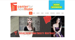 Desktop Screenshot of centerfornewmusic.com