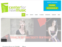 Tablet Screenshot of centerfornewmusic.com